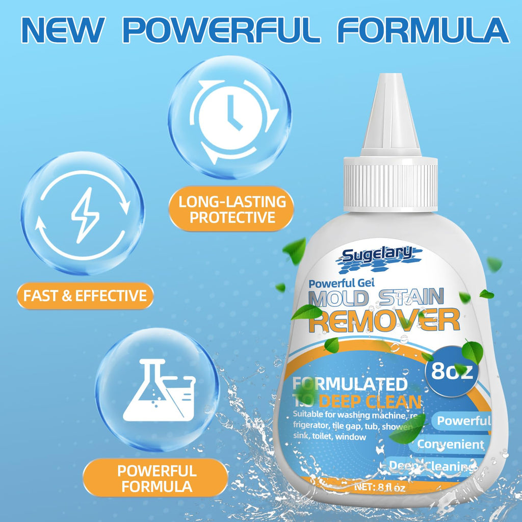 Home Stain Cleaner, Washing Machine Cleaner for Front Loader Seal, Home Remover Gel for Bathroom Grout, Sink, Shower, Caulk, Front Load Washer Cleaning Solution-8 fl oz