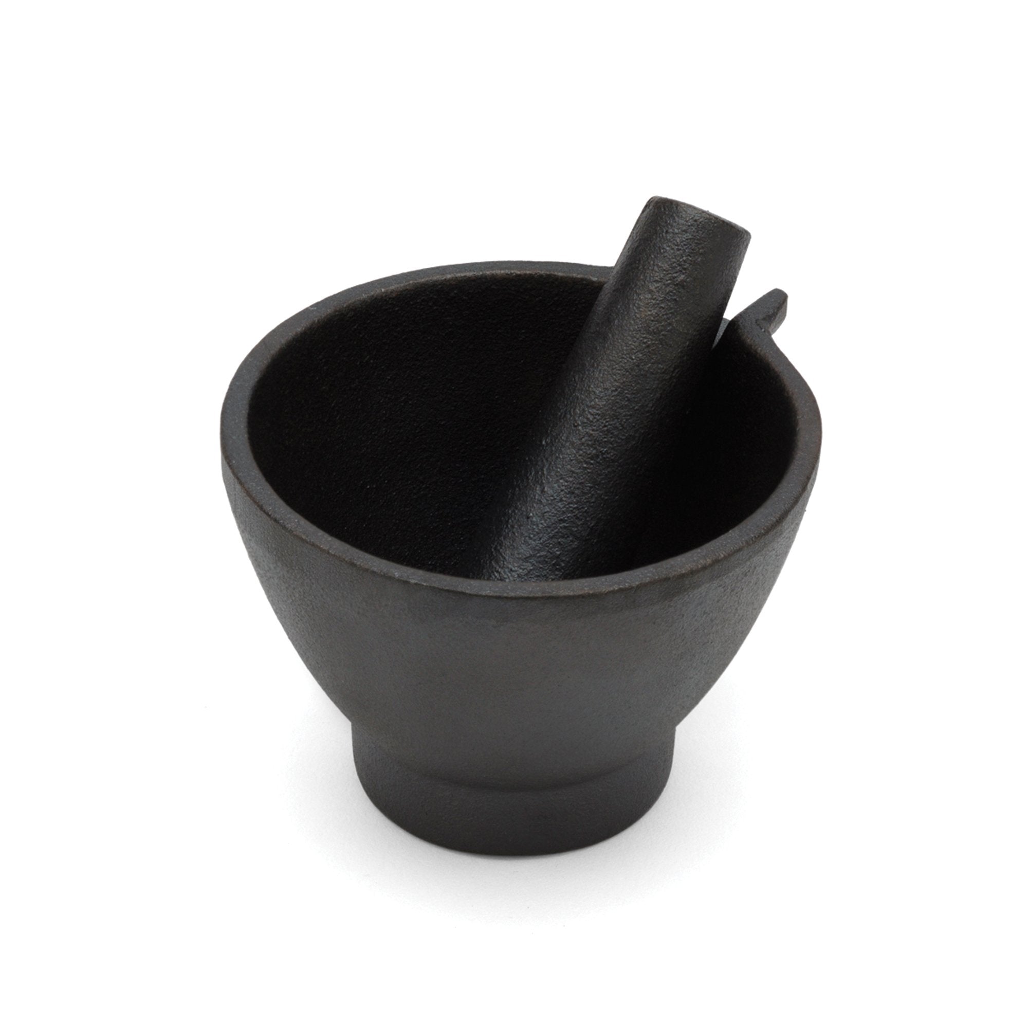 Fox Run 3861 Mortar and Pestle, Cast Iron, 4 x 4.5 x 3.5 inches Black