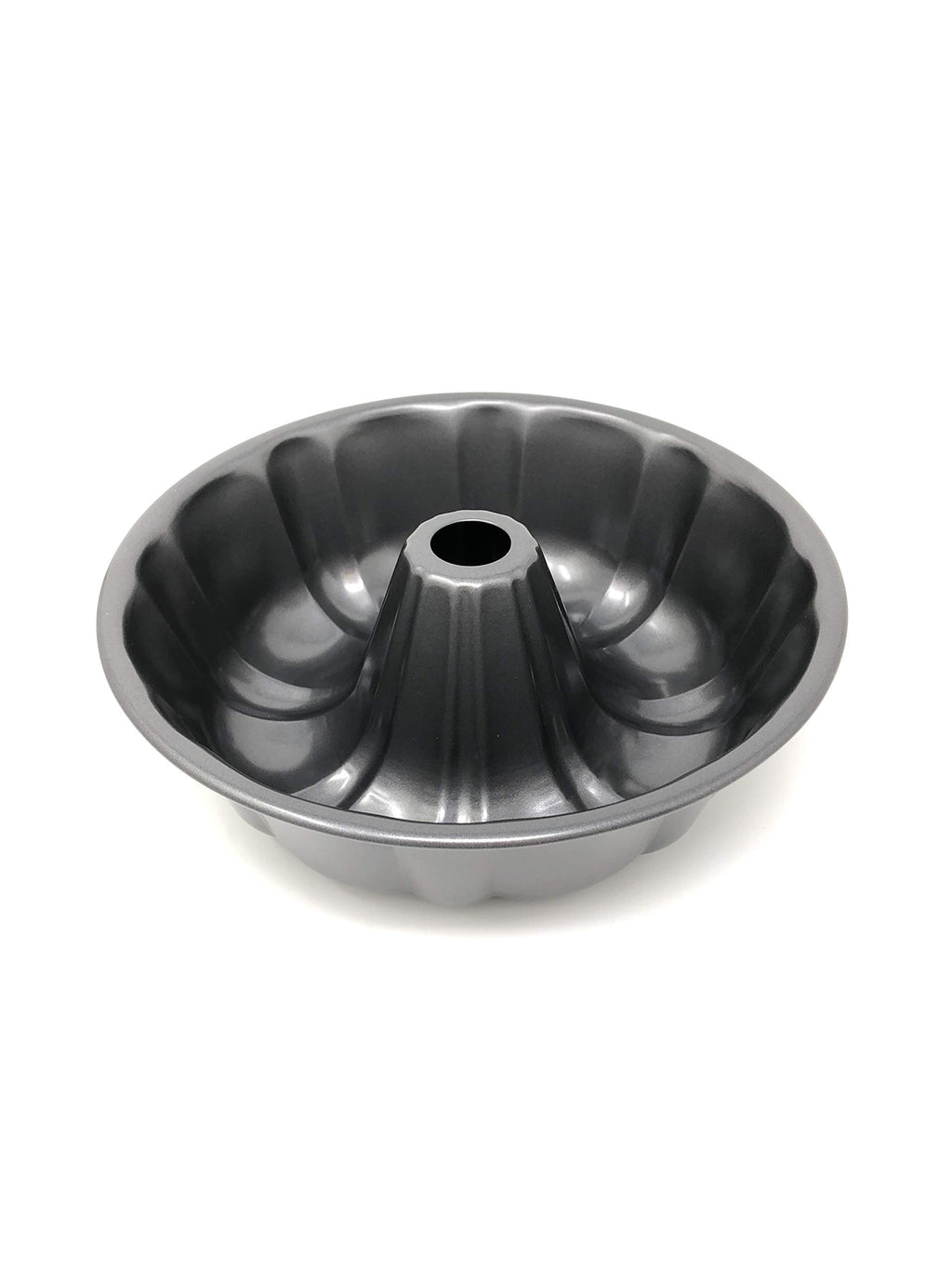 Chicago Metallic - Nonstick Fluted Cake Pan, Perfect for Bundt Cakes, Monkey Breads, Casseroles, Lasagnas, and More! (10", Gray)
