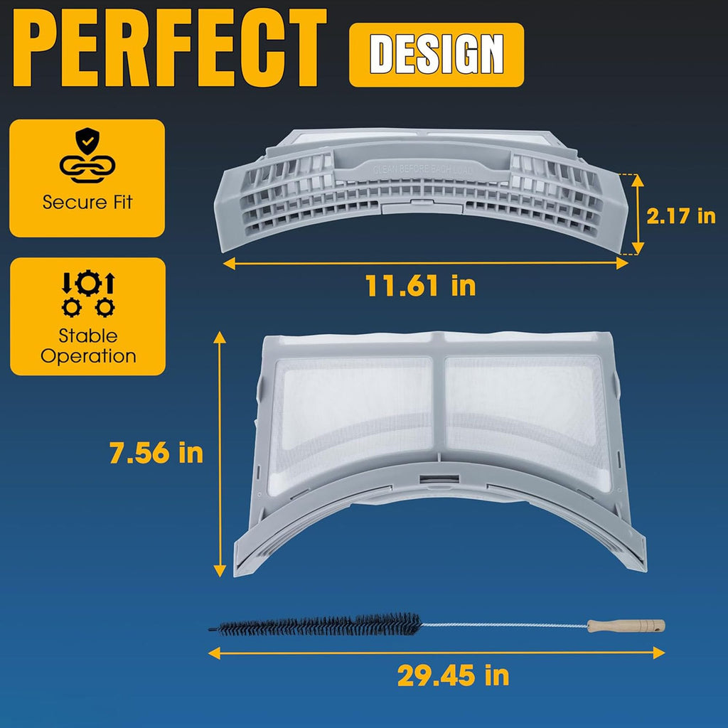 DC61-02595A Dryer Lint Filter Replacement for Samsung Dryer Lint Trap Filter Assembly - Replace 2069505 PS4206799 AP4578777 EAP4206799