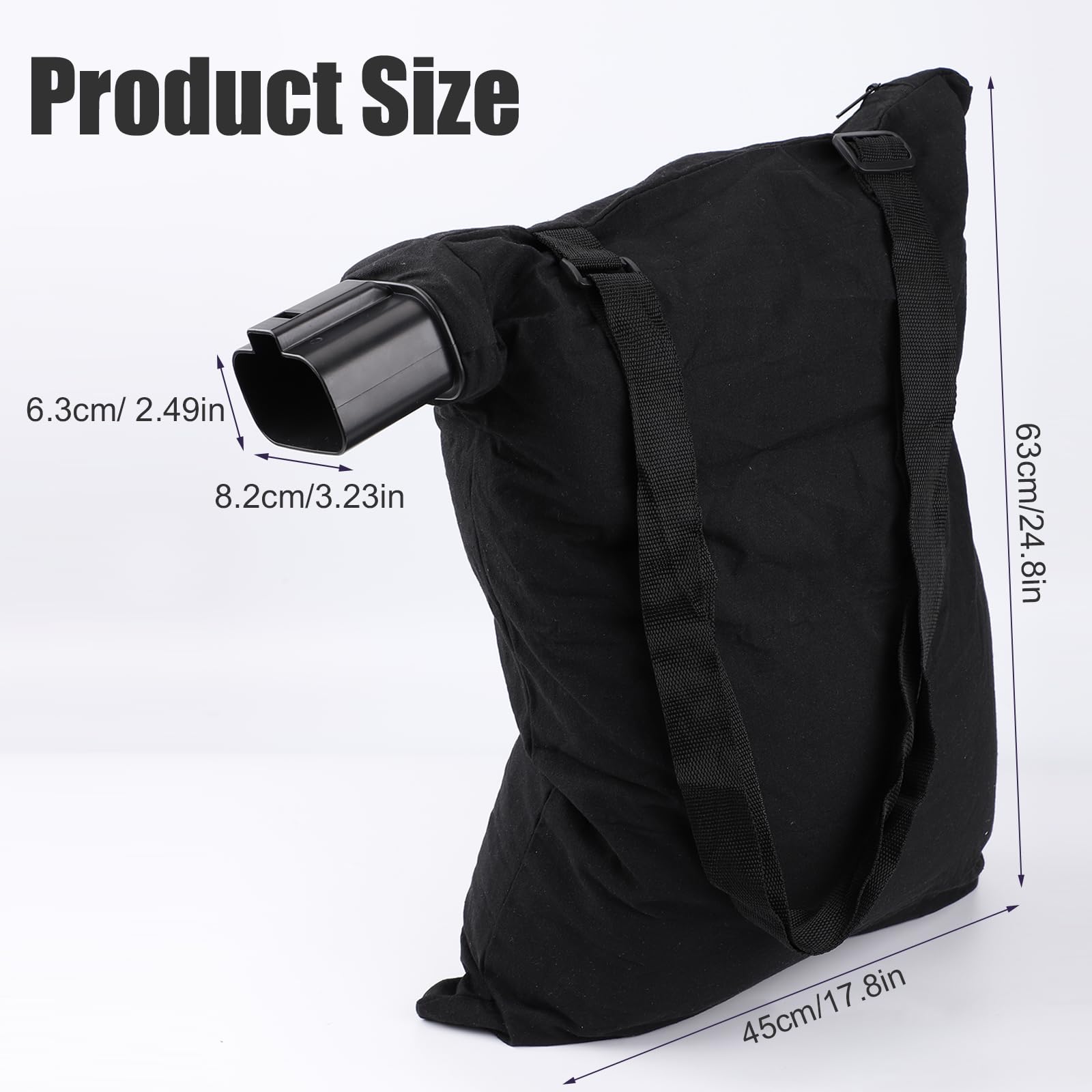 Leaf Blower Vacuum Bag, High Capacity Leaf Blower Collection Bag, 5140117-99, 5140125-95 Leaf Blower Vacuum Vac Shoulder Bag, Leaf Blower Bag Compatible with Black & Decker BV3100/BV2900