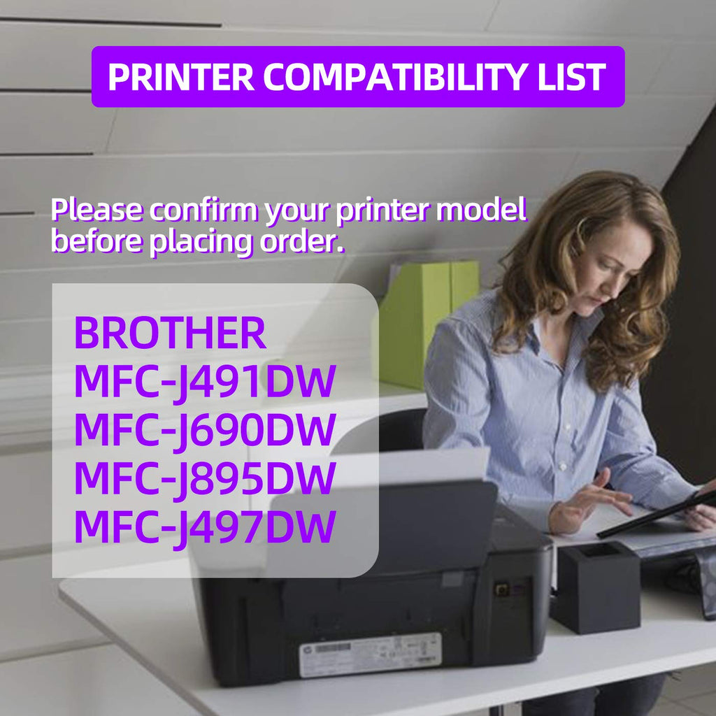 ARTITECH Replacement for Brother LC3013 LC3011 LC-3013 Compatible Ink Cartridge Works with Brother MFC-J491DW MFC-J895DW MFC-J690DW MFC-J497DW Printer (2 Black 2 Cyan 2 Magenta 2 Yellow, 8 Pack)