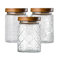 3-Pack 24oz Glass Jar With Airtight Lid,Kitchen Canisters For Countertop,Coffee Sugar Container Set,Pantry Glass Storage Containers For Flour,Candy,Loose Tea,Snack, mason jars