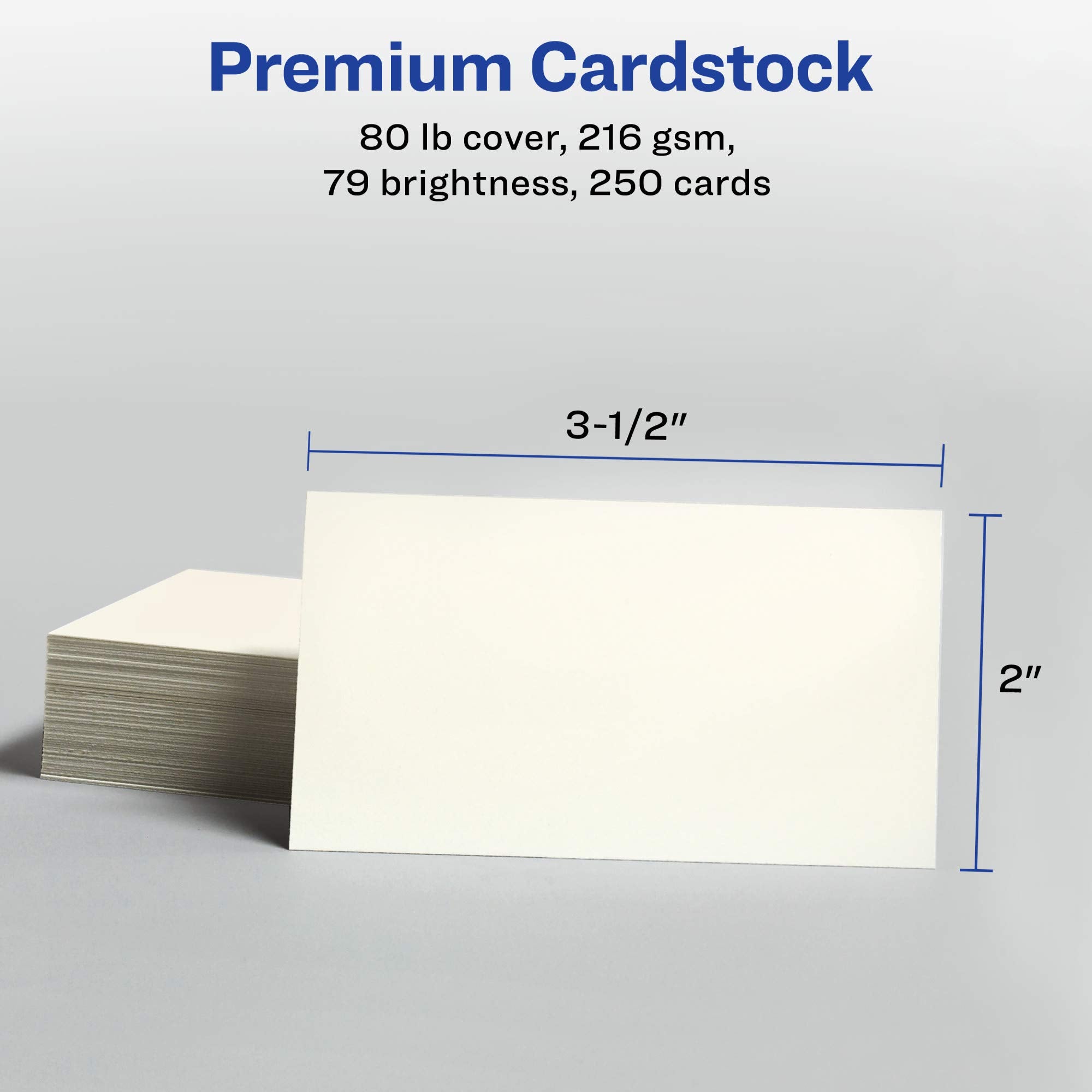 Avery 2 X 3.5in Ink Jet Business Cards (250 Cards) ( Matte Ivory)