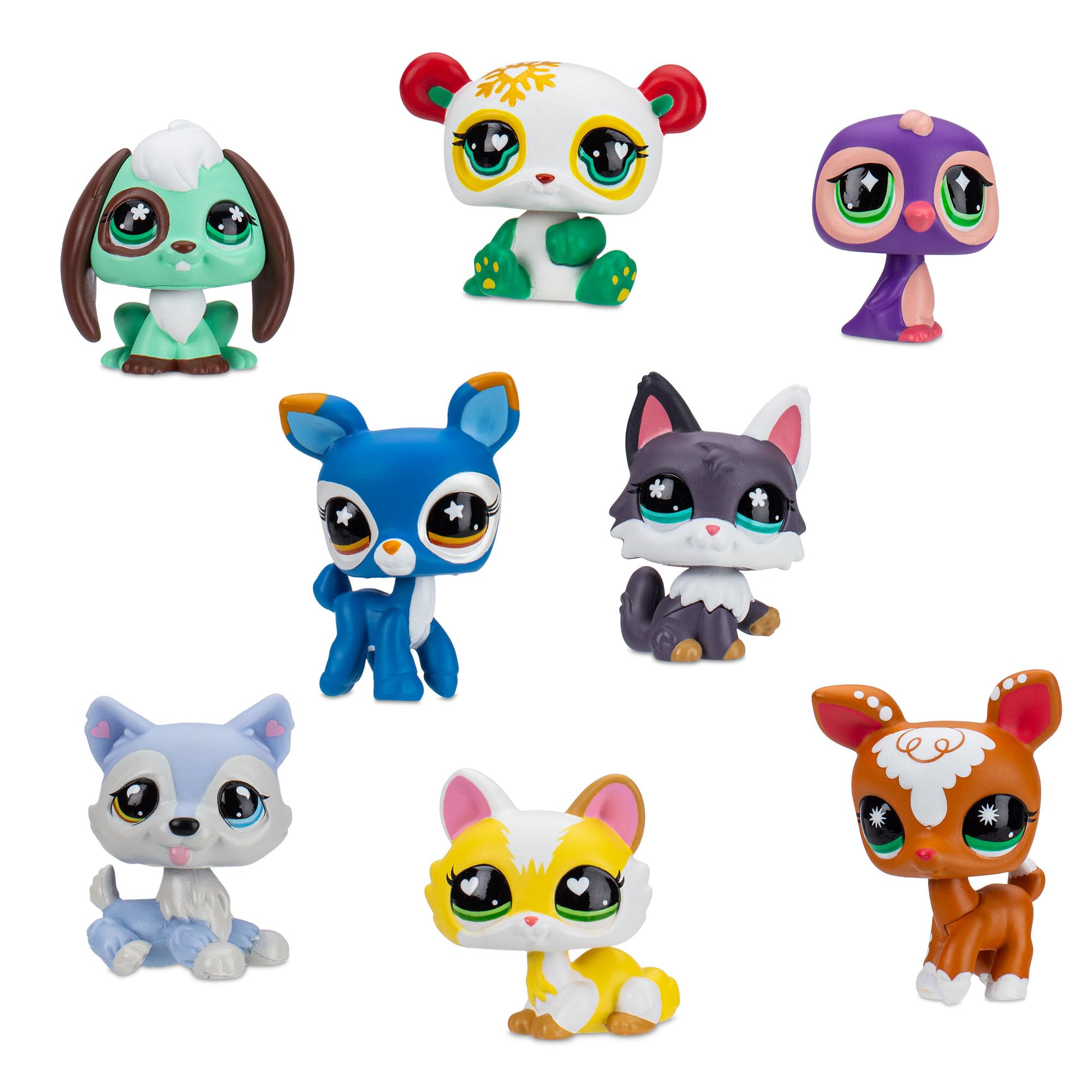 Littlest Pet Shop - Deluxe Holiday Calendar - Series 4 Advent Calendar -Gen 7 Authentic LPS Bobble Head Toy Figure, Collectible Toy Animal, Ages 4+