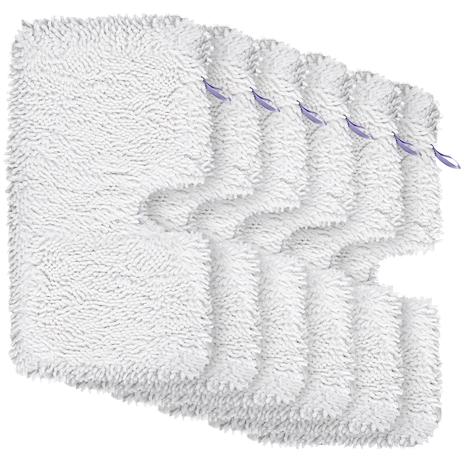 MXZONE 6 Pack Pocket Steam Mop Pad Cleaning Pads for Shark Steam Pocket Mop S3500 Series S3501 S3601 S2902 S3901 S3550 S3601d S3801 S3801co Se450 S2901