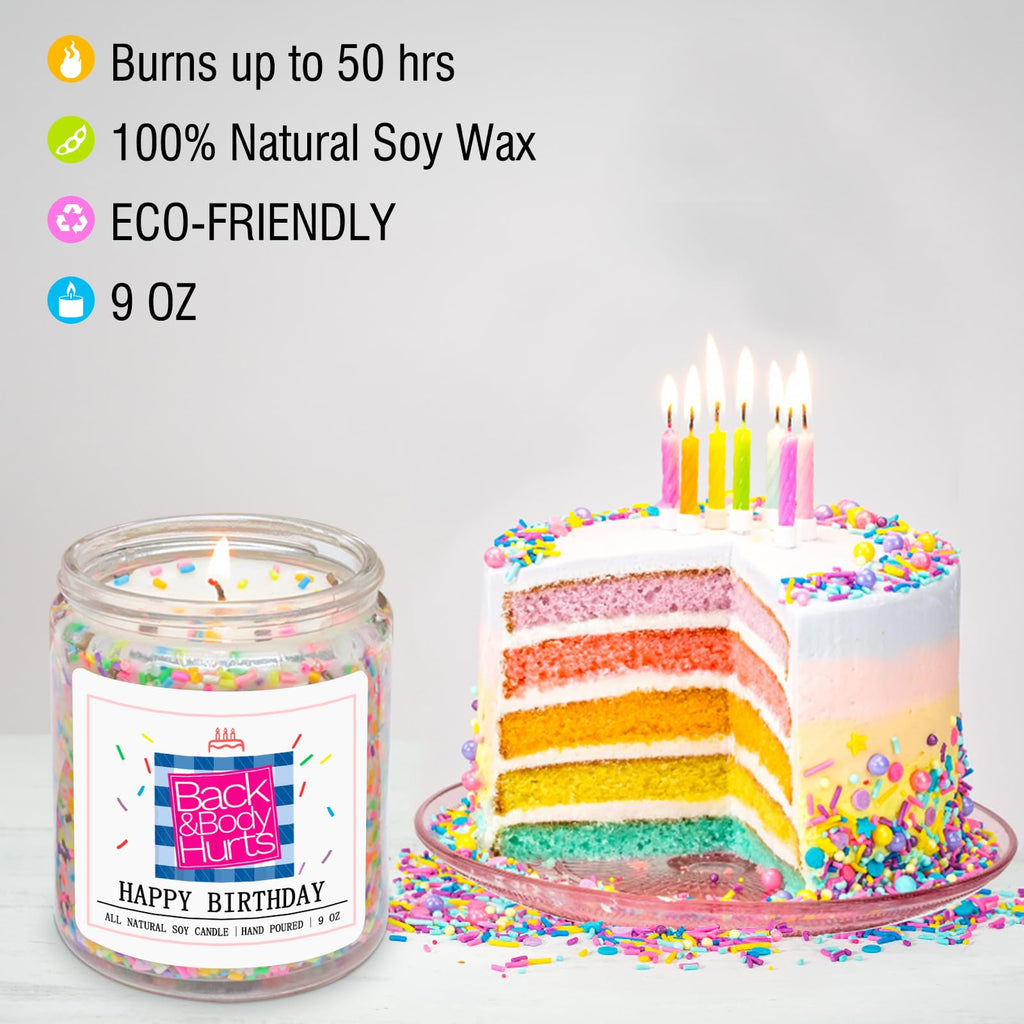 Homsolver Birthday Candles Gifts for Her and Him, Birthday Gifts for Women Men, Unique Best Friend Birthday Gift Ideas -Happy Birthday Candles