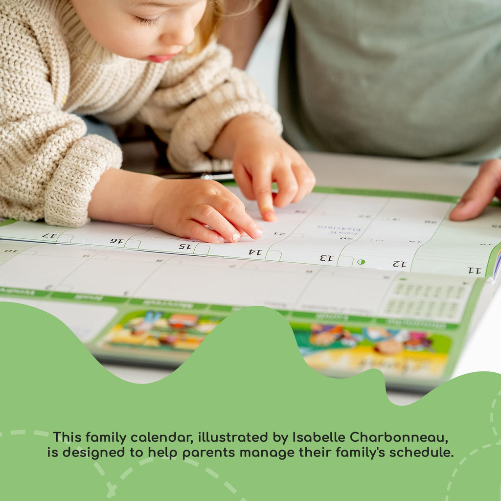 POMANGO 2026 Family Calendar English | 17 Months Family Planner: August 2025 to December 2026 | 15x19" - Magnetic Strip - 600 Stickers - Notepad - 2025-26 Edition with Mobile App