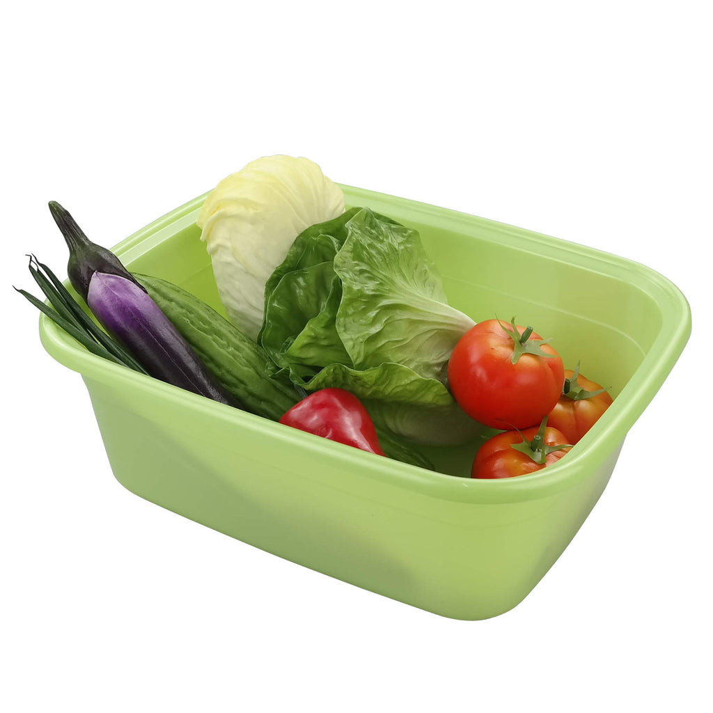 Dehouse 3 Packs Small Plastic Wash Basins, 12 Quart Dish Pan