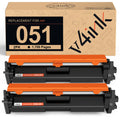 V4INK Compatible Toner Cartridge Replacement for Canon 051 (2168C001) CRG-051 Cartridge 051 for Used with Canon ImageCLASS MF267dw LBP162dw MF264dw LBP161dn LBP160 MF260 Printer 2 Packs Black