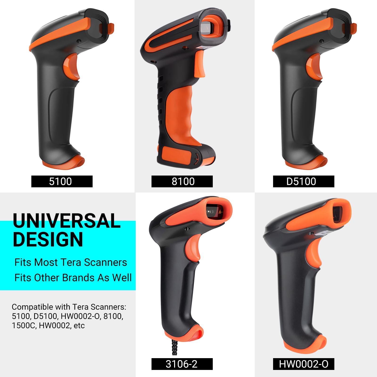 Tera Universal Barcode Scanner Stand Hands Free Barcode Scanning Bar-Code Reader Cradle Holder Base Angle and Height Adjustable Head for Supermarket Retail Store School Library Logistic Warehouse