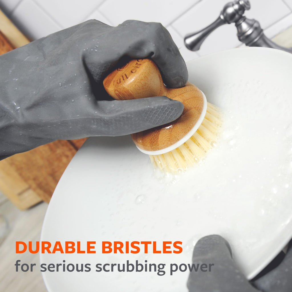 Full Circle Bubble Up Dish Brush, Green