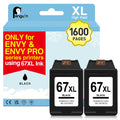 Penguin 67XL Black Ink Cartridge Replacement for HP Deskjet 4200e 4258e 4210e 4220e 2800e 2852e 2855 2855e 4222e 4230e 4255 4255e 4227e Envy 6052e 6000 Printers for HP 67 Black Combo