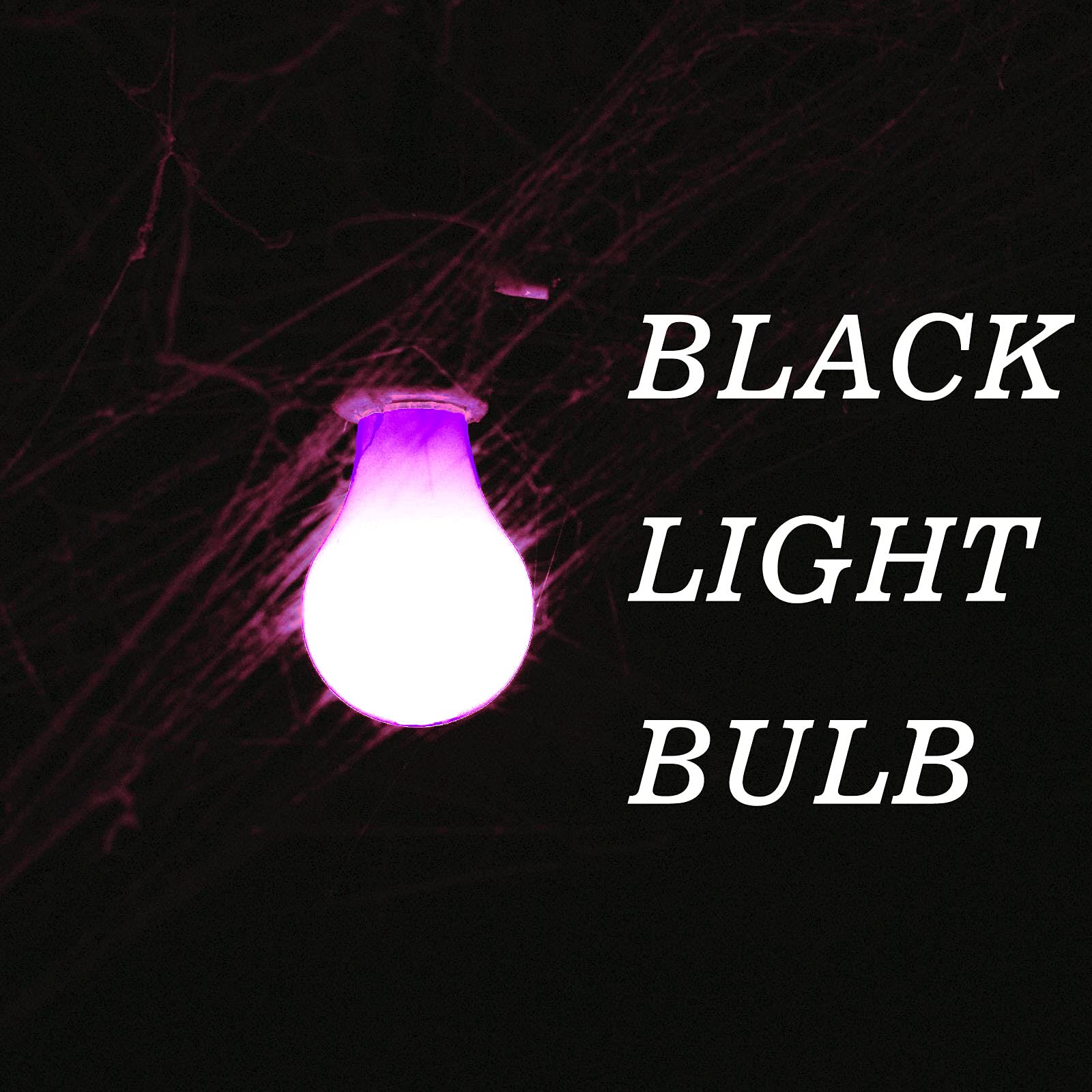 LED Black Light Bulbs, 6W (40W Equivalent) UVA Level 395-405nm, A19 E26 UV Black light Glow-in-the-dark for Body Paints, Birthday Party decoration , Fluorescent Posters, Club , Body Paints, Neon Posters - 4 Pack