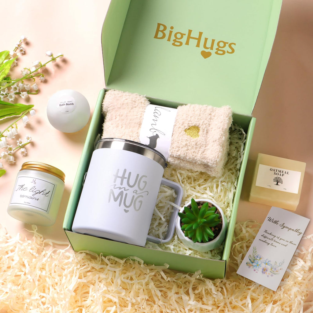 Sympathy Gift Baskets for Loss of Loved Ones - Thoughtful Bereavement, Condolence, and Grieving Gifts for Dad, Mom, Husband, Sister, Friend - Grief and Sorry for Your Loss Gifts