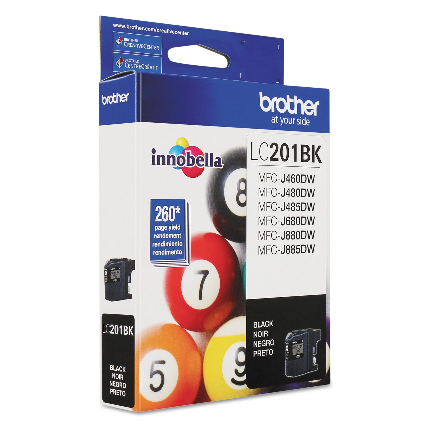 Brother Genuine LC201BKS Standard Yield Black Ink Cartridge, Original Ink Replacement Cartridge, Ink for Brother Inkjet Printers MFC-J480DW, MFC-J485DW, MFC-J680DW, MFC-J885DW