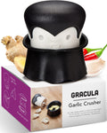OTOTO Gracula Garlic Press, Garlic Mincer, Garlic Peeler Crusher, Halloween Kitchen - Also for Ginger, Nuts, Chili, Herbs - Spooky Goth Gifts, Vampire Mincer Easy Squeeze Manual Press, Dracula Gifts