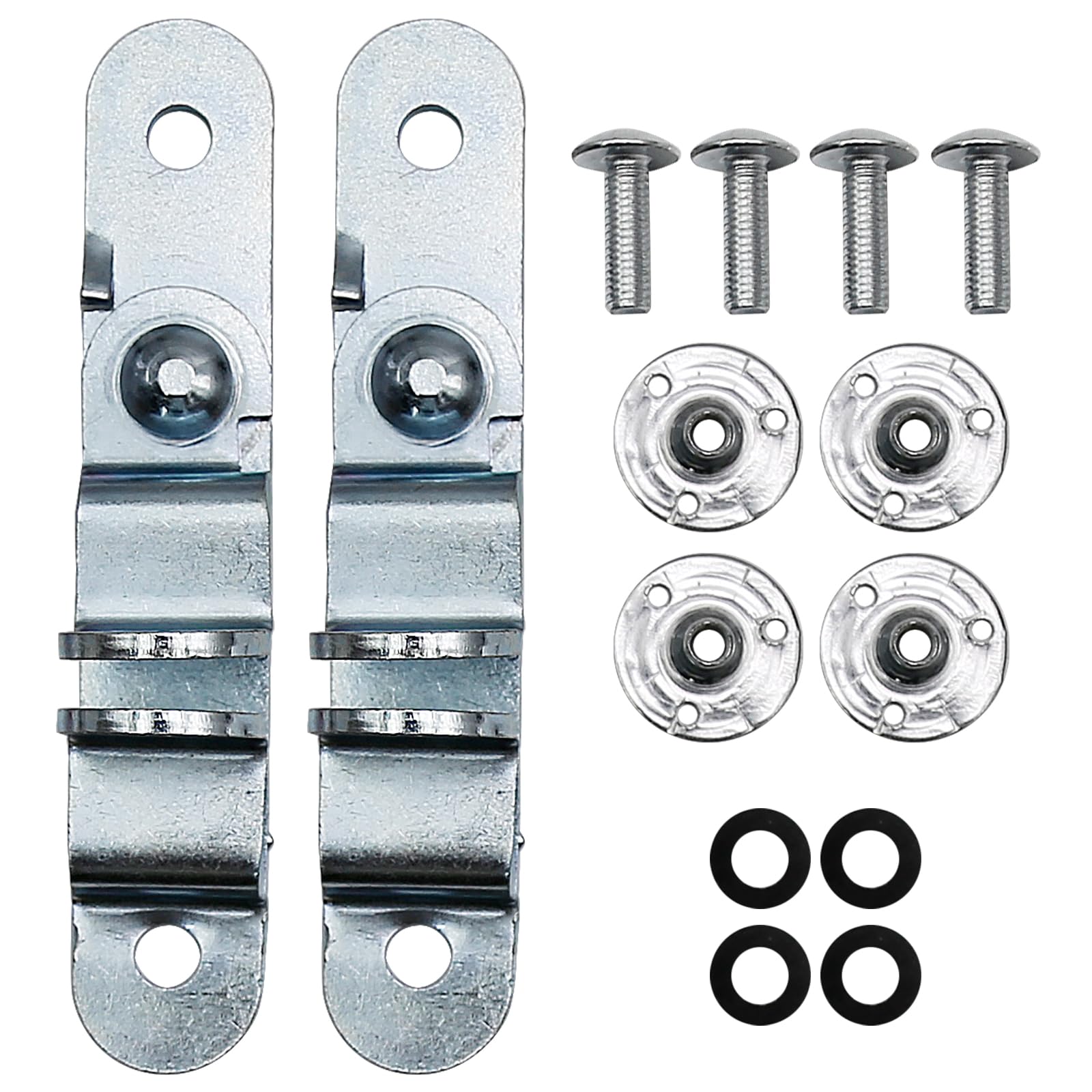 Hoypeyfiy 2Pcs Trailer Door Hasp Kit, Cargo Trailer Door Latch Catch for Enclosed Car Hauler, Truck, Flatbed Trailer, Container