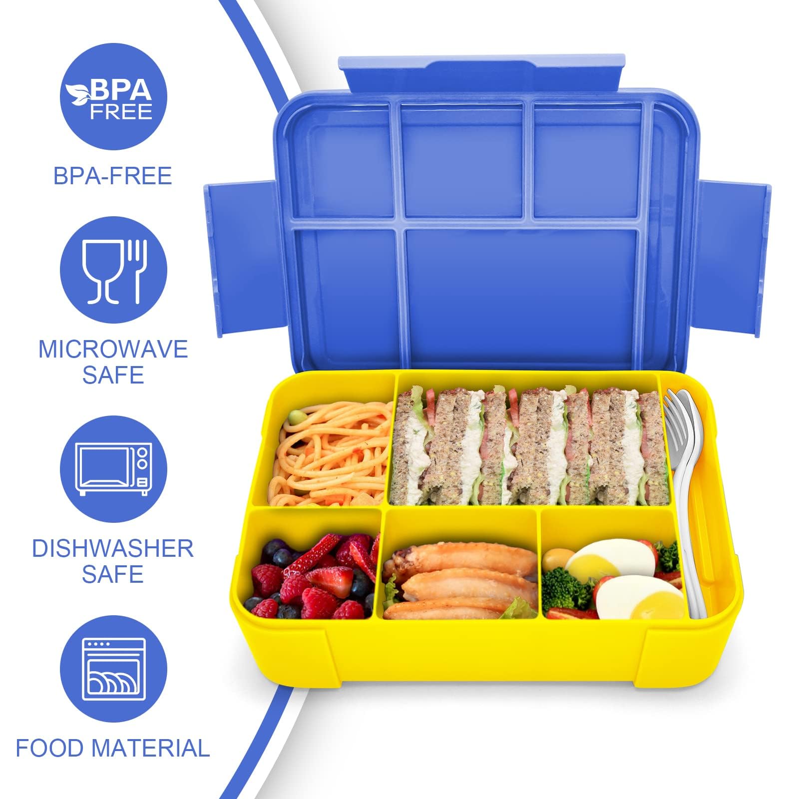 Hap Tim Bento Box Lunch Box for Kids (CA1265-BL)