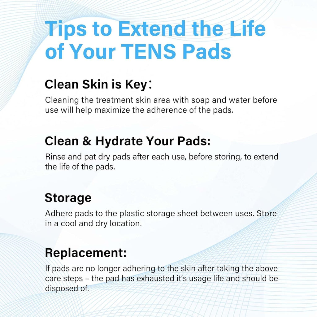 TENS Unit Pads TENS Replacement Unit Pads Electrodes Pads 2”x 3.5” 20Pack Reusable Self-Adhesive Pads,Latex-Free Self-Adhesive TENS Pads for TENS/EMS Muscle Stimulation Machine