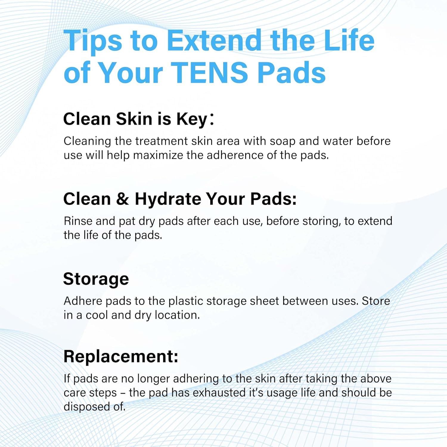 TENS Unit Pads TENS Replacement Unit Pads Electrodes Pads 2”x 3.5” 20Pack Reusable Self-Adhesive Pads,Latex-Free Self-Adhesive TENS Pads for TENS/EMS Muscle Stimulation Machine
