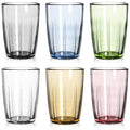 ZEAYEA Set of 6 Acrylic Drinking Cups, 14 oz Unbreakable Water Tumbler, Reusable Plastic Drinking Glasses, Stackable Beverage Tumbler for Juice, Lemonade, Ice Coffee, BPA-free, Dishwasher Safe