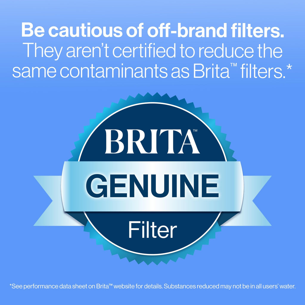 Brita 10 Cup Filter Pitcher with Smart Light Indicator, Reduces Chlorine taste and odour from Tap Water, Filters 151 Litres, Huron, White