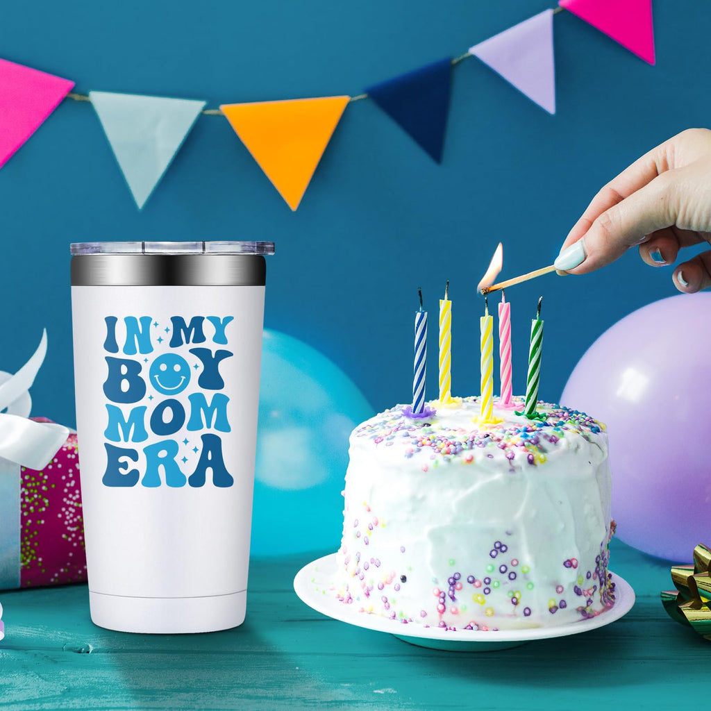 Grifarny Boy Mom Gifts - New Moms Gifts for Women - First Mothers Day Gift for New Moms, Mother, Mama - in My Boy Mom Era Tumbler Mug 20 oz