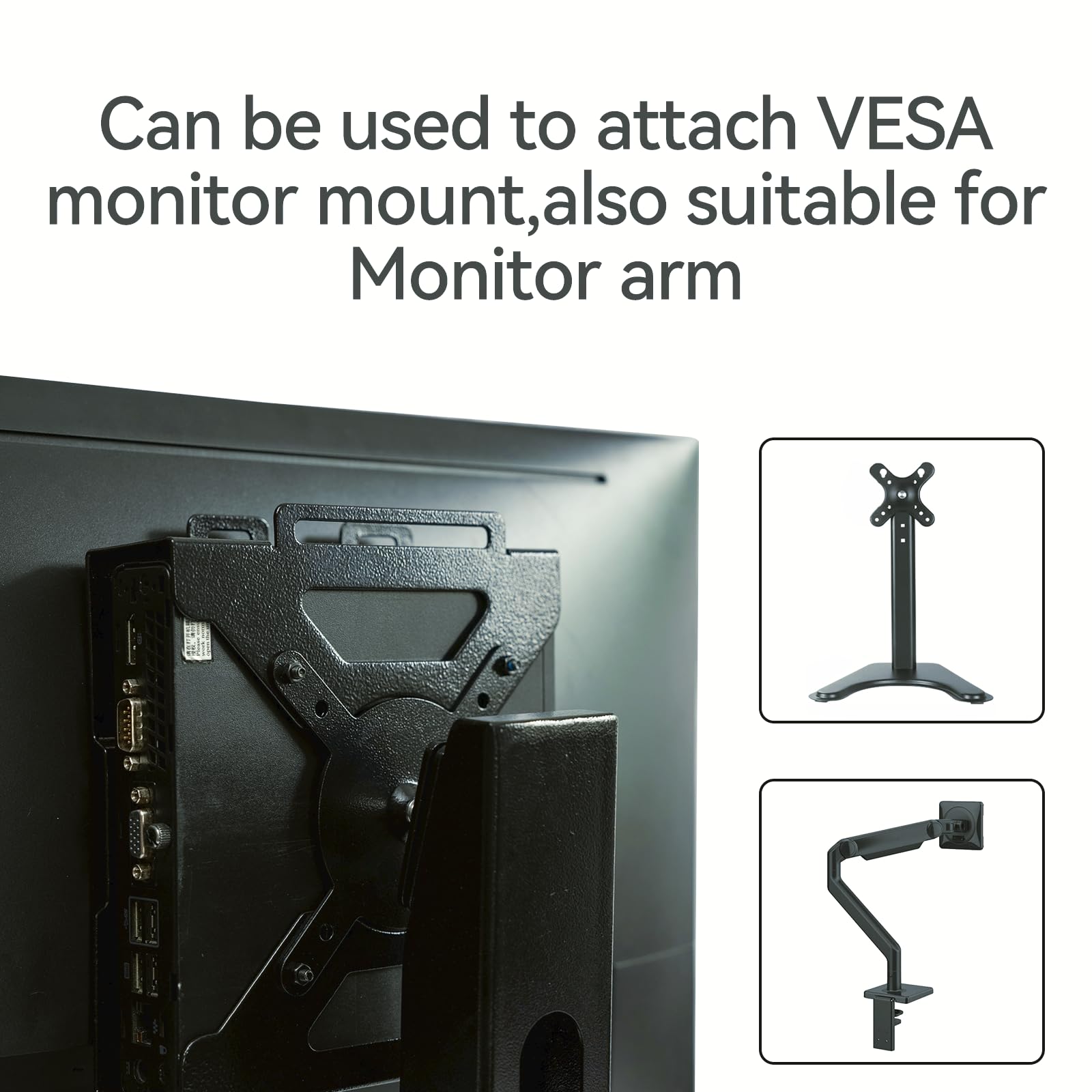 Fbyuitap Mini PC Mount Compatible with Lenovo Thinkcentre Tiny M90q Gen3, M90q Gen 2,M80q Gen3, M75q Gen2,M70q Gen 2, M70q VESA Mount Adapter Wall and Under Desk