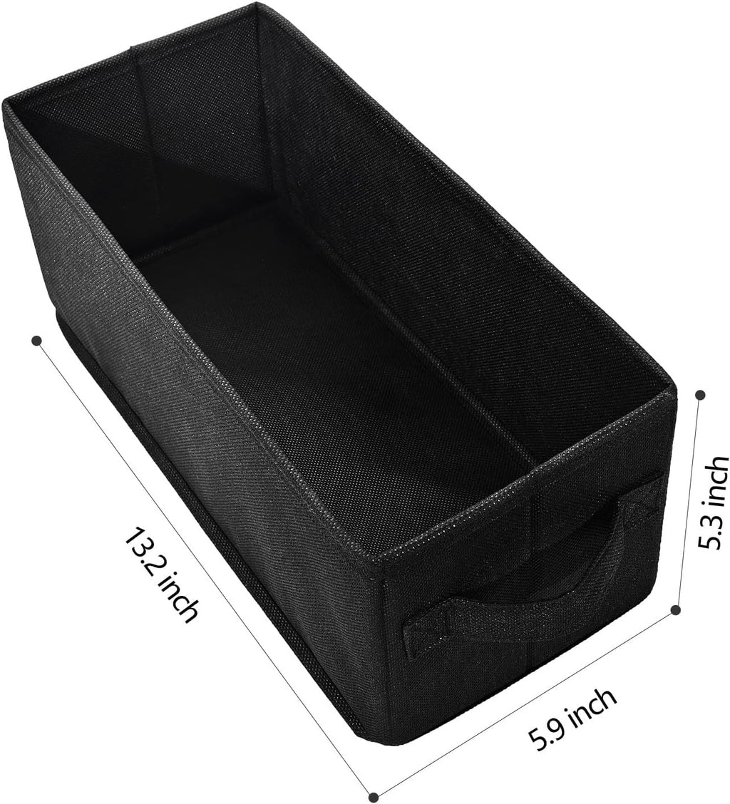 CD Storage Box with Lid,Stackable CD Case Holder with Handles for Dust Protection, Portable CD Organizer for Music Collection (Black, 2pack)
