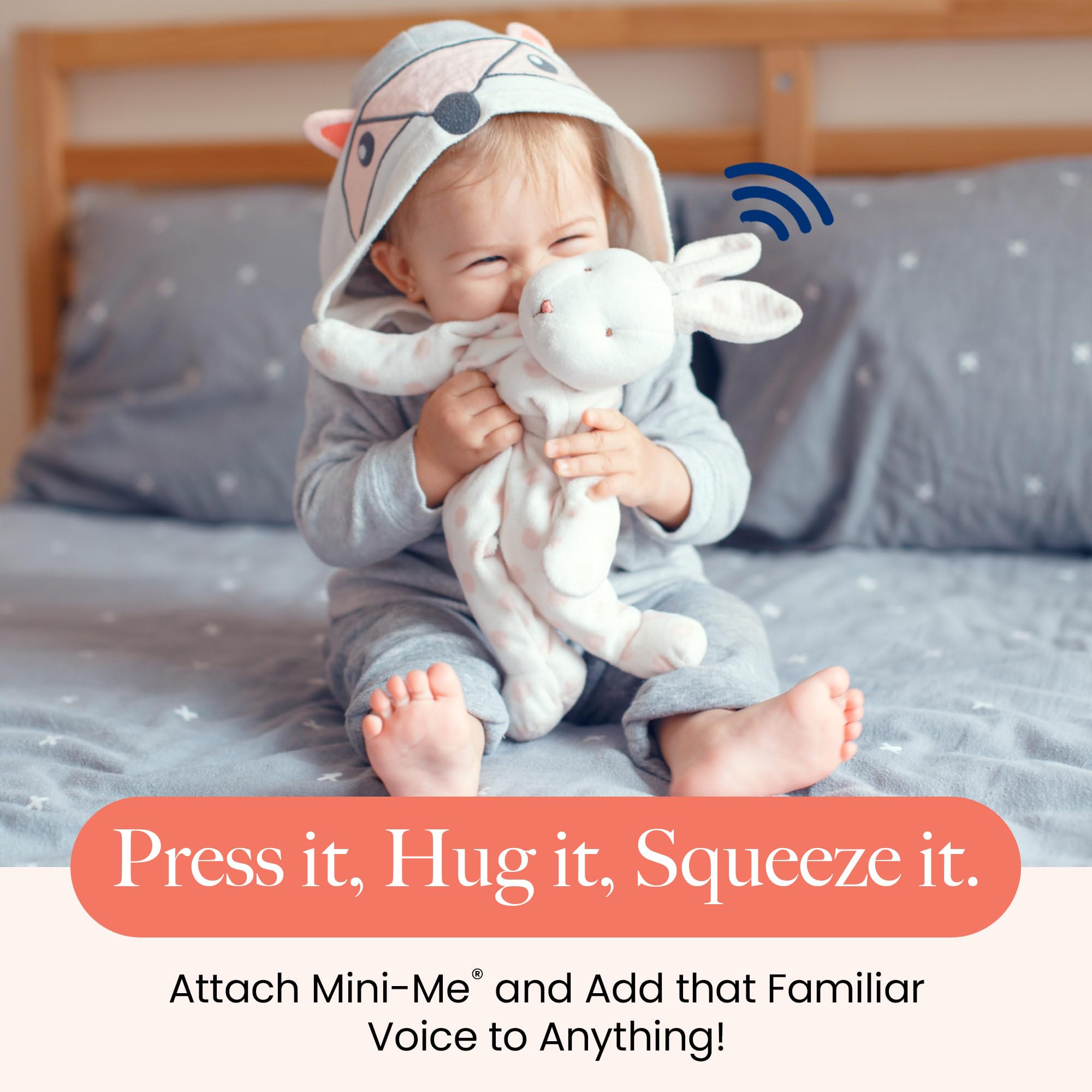 VoiceGift Mini-Me®, Mini Recorder Device, Bring Plush Toys, Quilts & Crafts to Life with 60-Second Custom Audio Recording for Customizable Sound Gifting & Crafting, 2-Pack