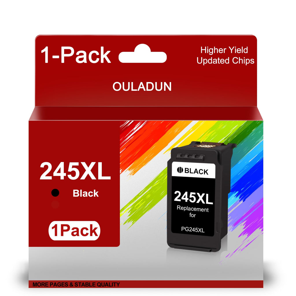 PG-245XL Black Replacement for Canon 245XL Ink Cartridge for PIXMA TS3122 TR4520 MX490 MX492 MG2522 MG2920 MG2420 MG2520 MG2922 MG2924 MG3022 MG3029 Printer (1 Pack)