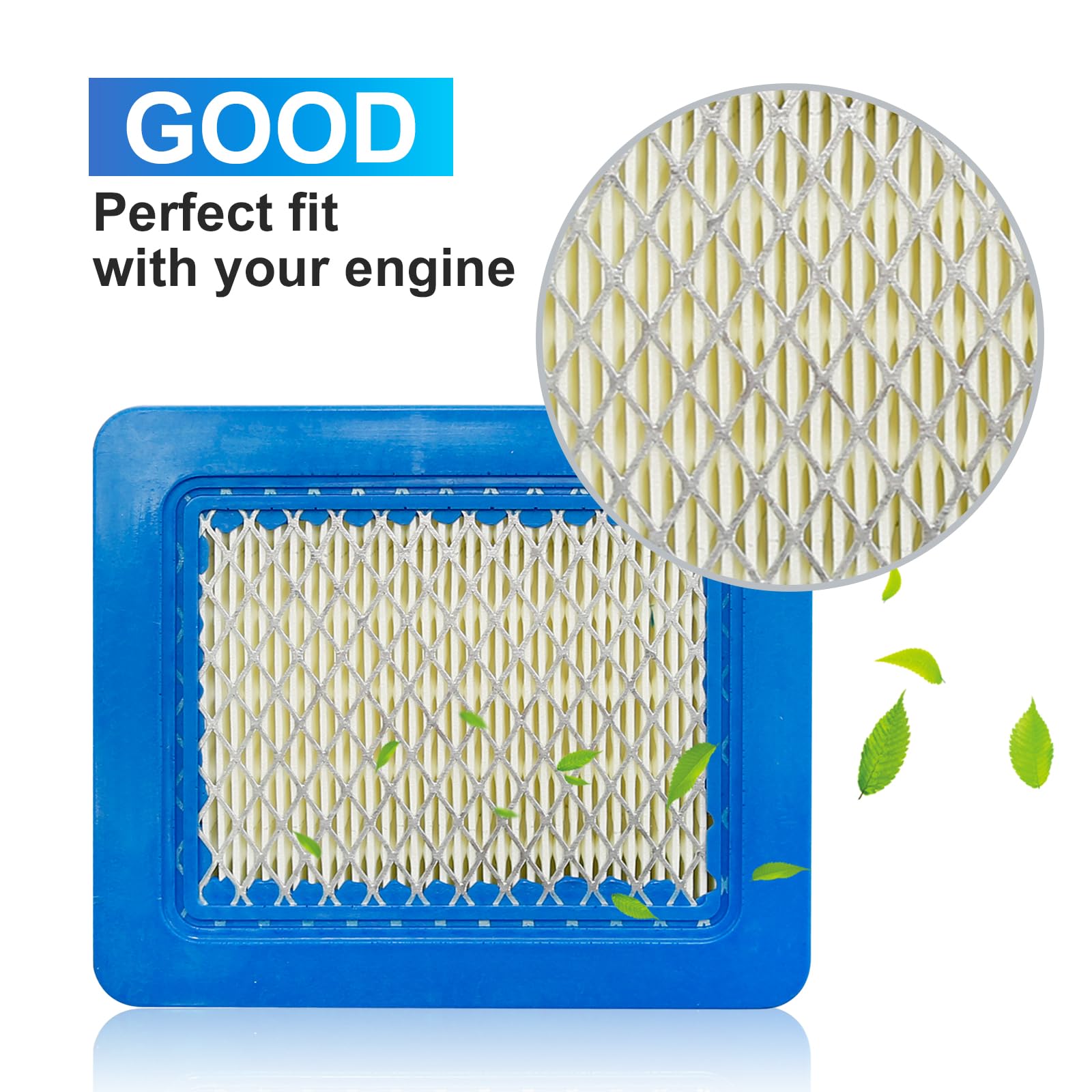 laffoonparts 491588S 10PCS Air Filter Replacement for Quantum 3.5-6.5 hp, Replacement for brig-g Stratton 625-675, Replace 5043D 5043H 5043K