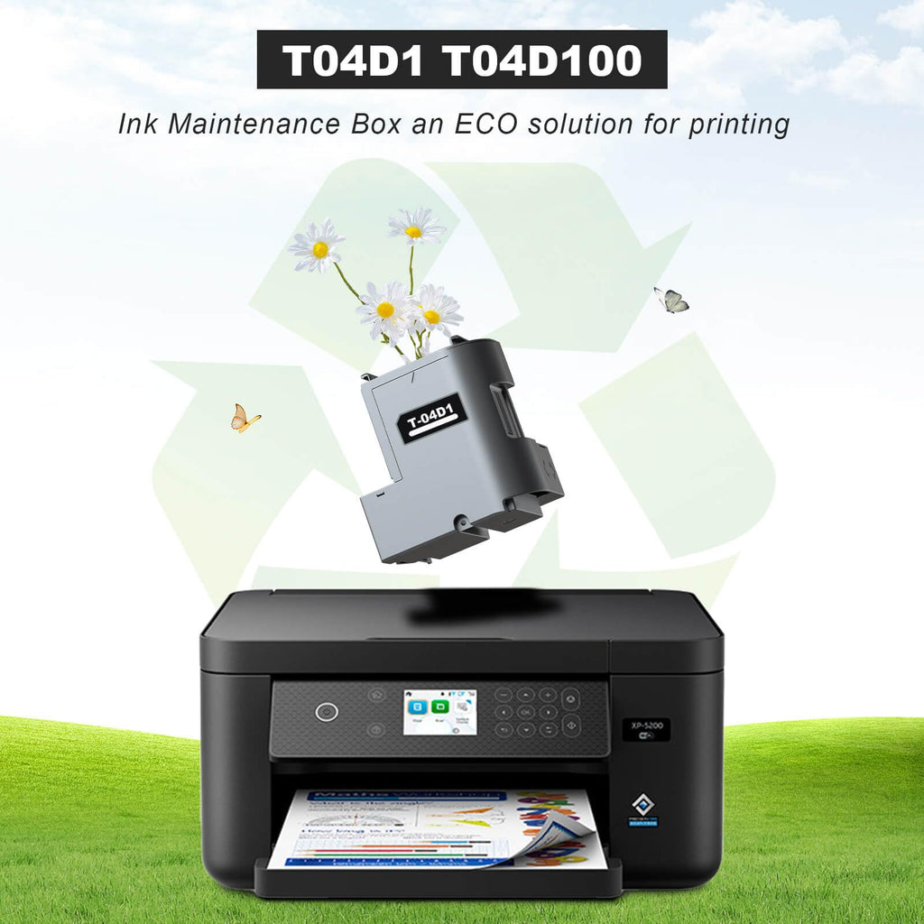 T04D1 Ink Maintenance Box for ET-15000 ET-3750 ET-3760 ET-4750 ET-4760 ET-3850 ET-4850 WF-2860 XP-5100 ET-3710 ET-5150 ET-3830 ST-M1000 ST-3000 ET-M2170 Printers. TO4D1/TO4D100/EWMB2/04D1