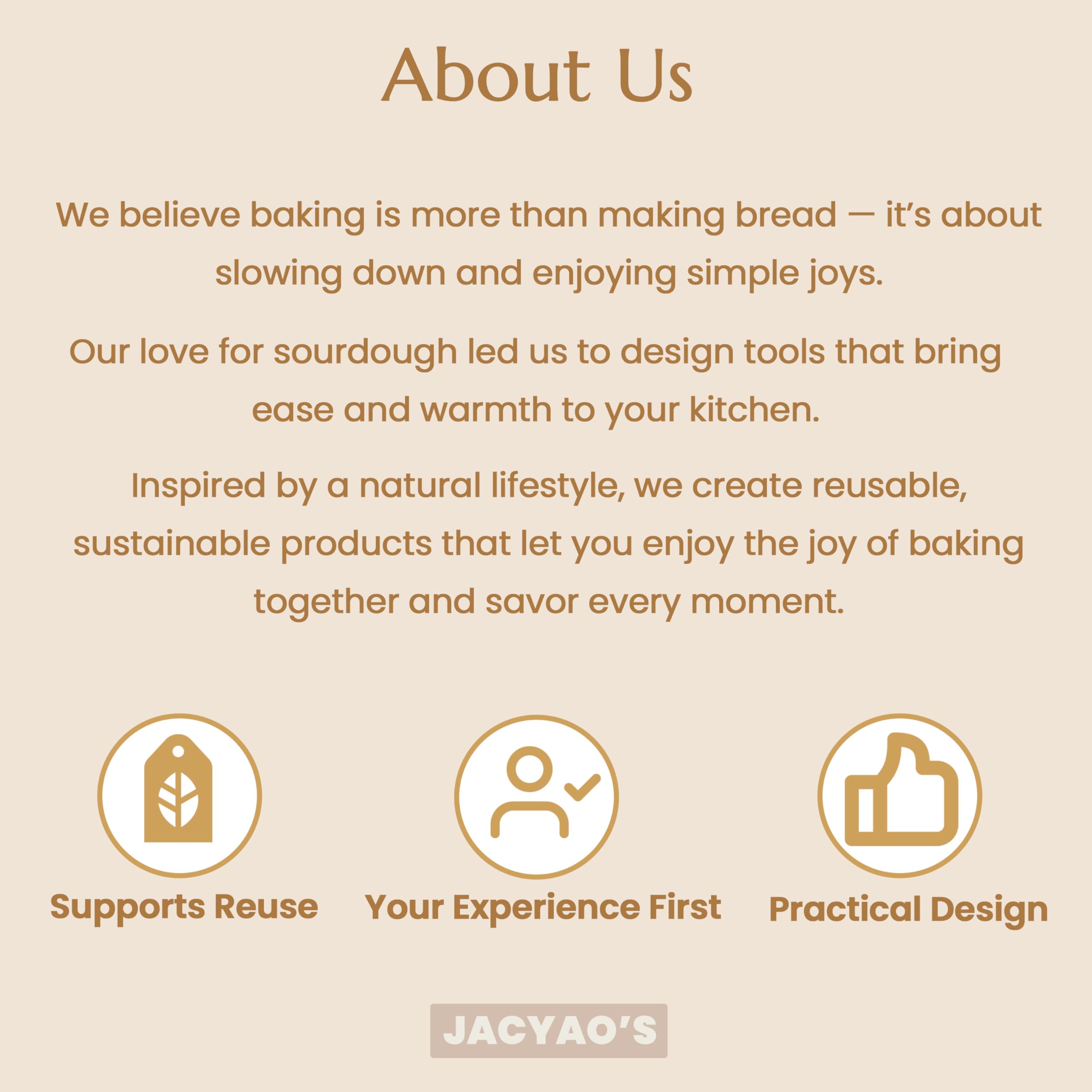 JACYAO'S Beeswax Bread Bags for Sourdough (2 Pack), Sourdough Bread Bags with Removable Beeswax Lining, Cute Cleaning Sponge and Friendly Guide for Beginner, Food Storage Container for Sourdough