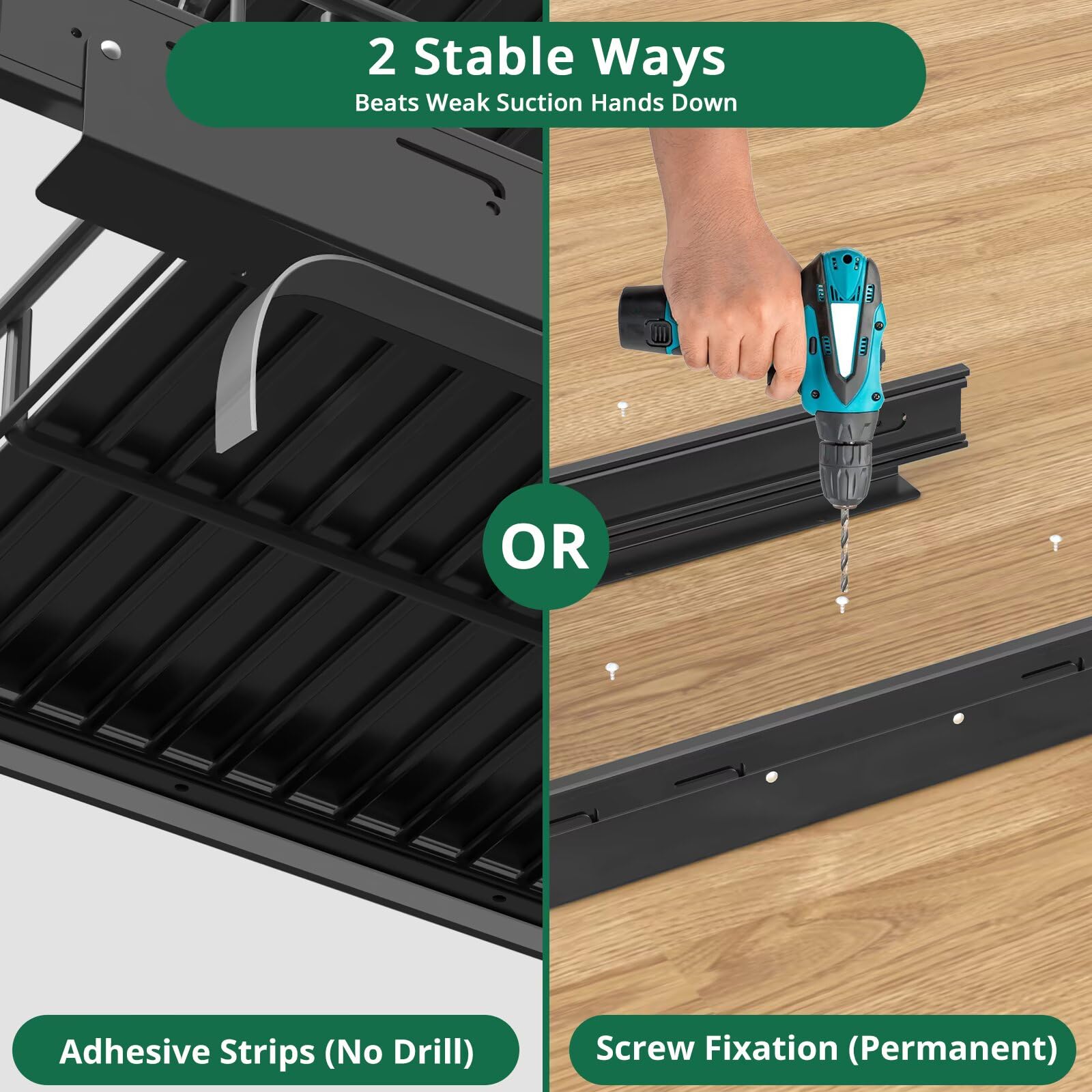 Under Sink Organizer 1-Pack, 27kg Load Smooth Glide Pull Out Drawer & 2-Tier Slide Out Shelf - Under Cabinet Storage for Kitchen & Bathroom, Rust-Resistant Steel, Fits Height≥48cm Depth≥46cm