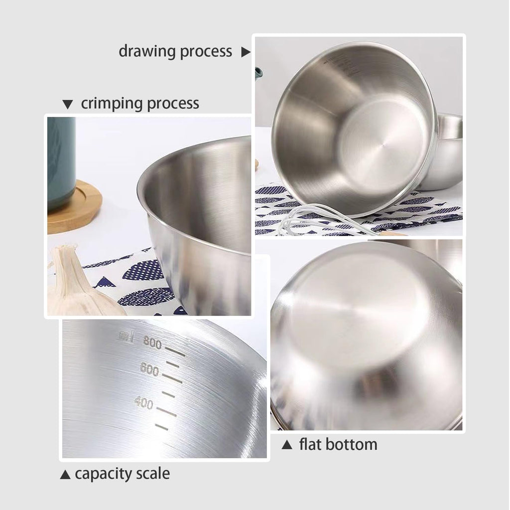 WANBY Stainless Steel Bowls Metal Lightweight Unbreakable Dinner Bowls Set Non-Toxin Dishwasher Safe BPA Free and Healthy (8 Pack 28Oz)