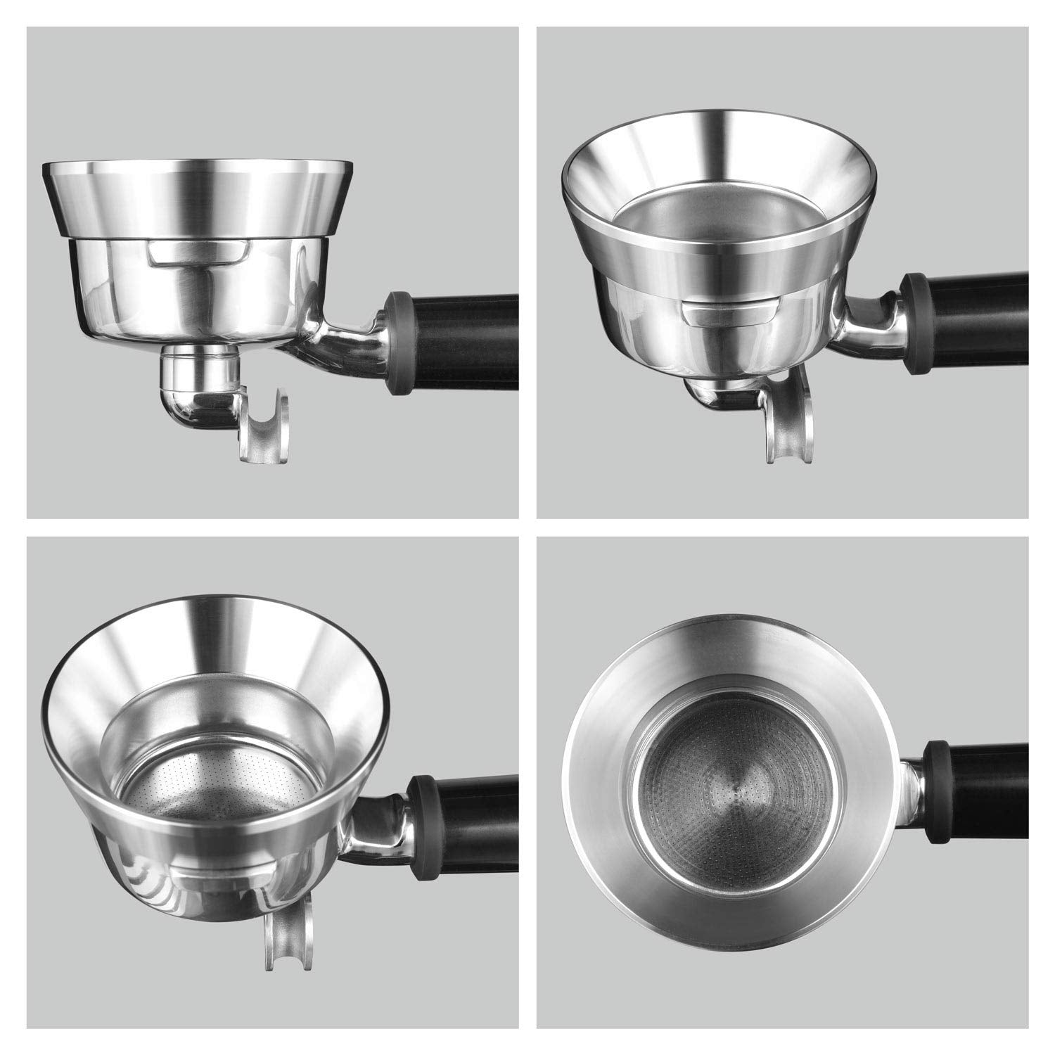 MATOW 58mm Espresso Dosing Funnel, Stainless Steel Coffee Dosing Ring Compatible With Portafilter