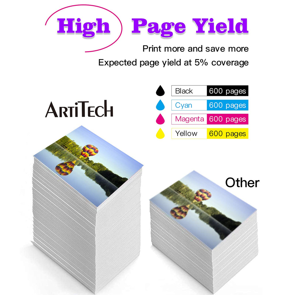 ARTITECH Replacement for Brother LC75 LC71 Ink Cartridge LC-71 LC-75 XL Ink Cartridges Work for Brother MFC J280W J825DW J430W J835DW J625DW J425W J6710DW J280W J6910DW J5910DW J6510DW J435W, 10-Pack