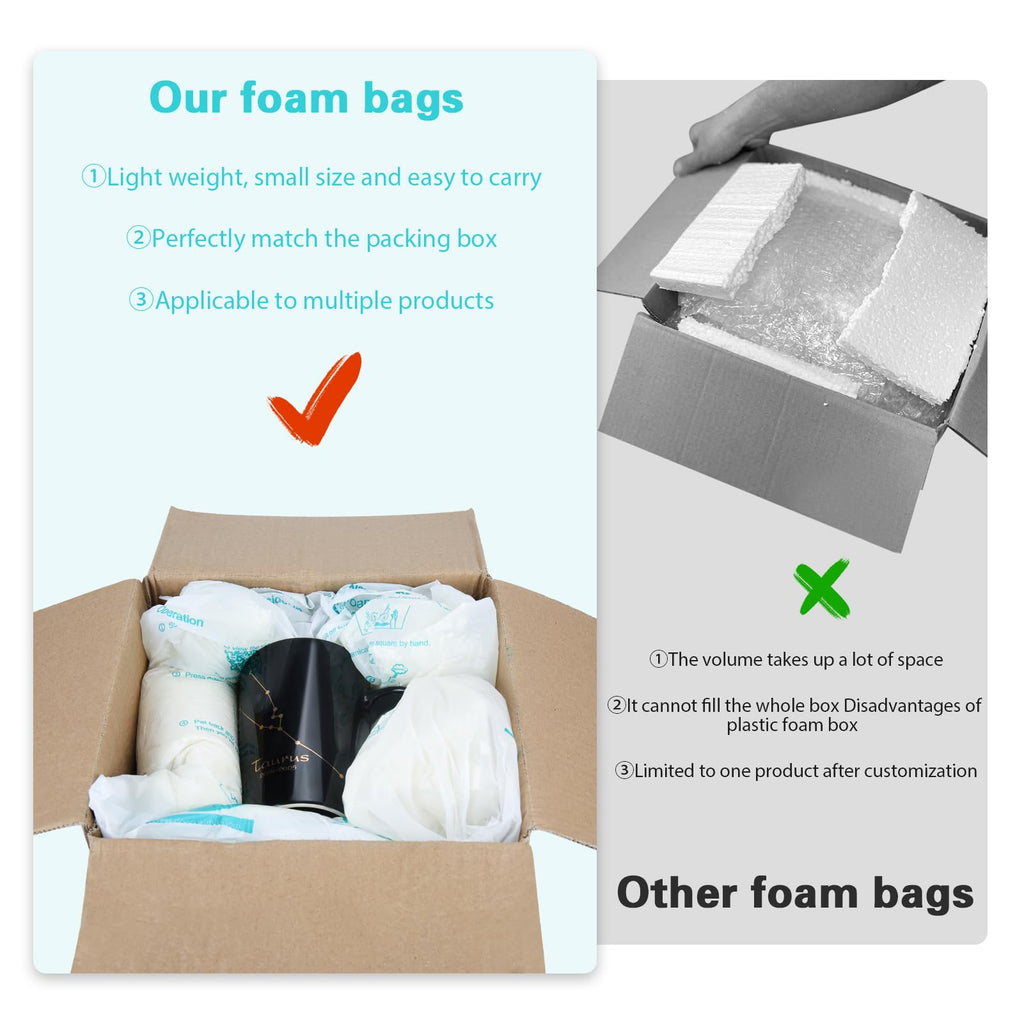 6 PCS Expanding Foam, 16”x 14” Packing Foam Instant Pack Packing Material Expandable Foam for shipping - Shipped from Canada