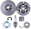 3/8" Sprocket Clutch Kit for Stihl 017 018 MS170 MS180 021 023 025 MS210 MS230 MS250, ADEFOL Sprocket + Clutch Drum + Bearing + Worm Gear + Washer + E-Clip + Spark Plug