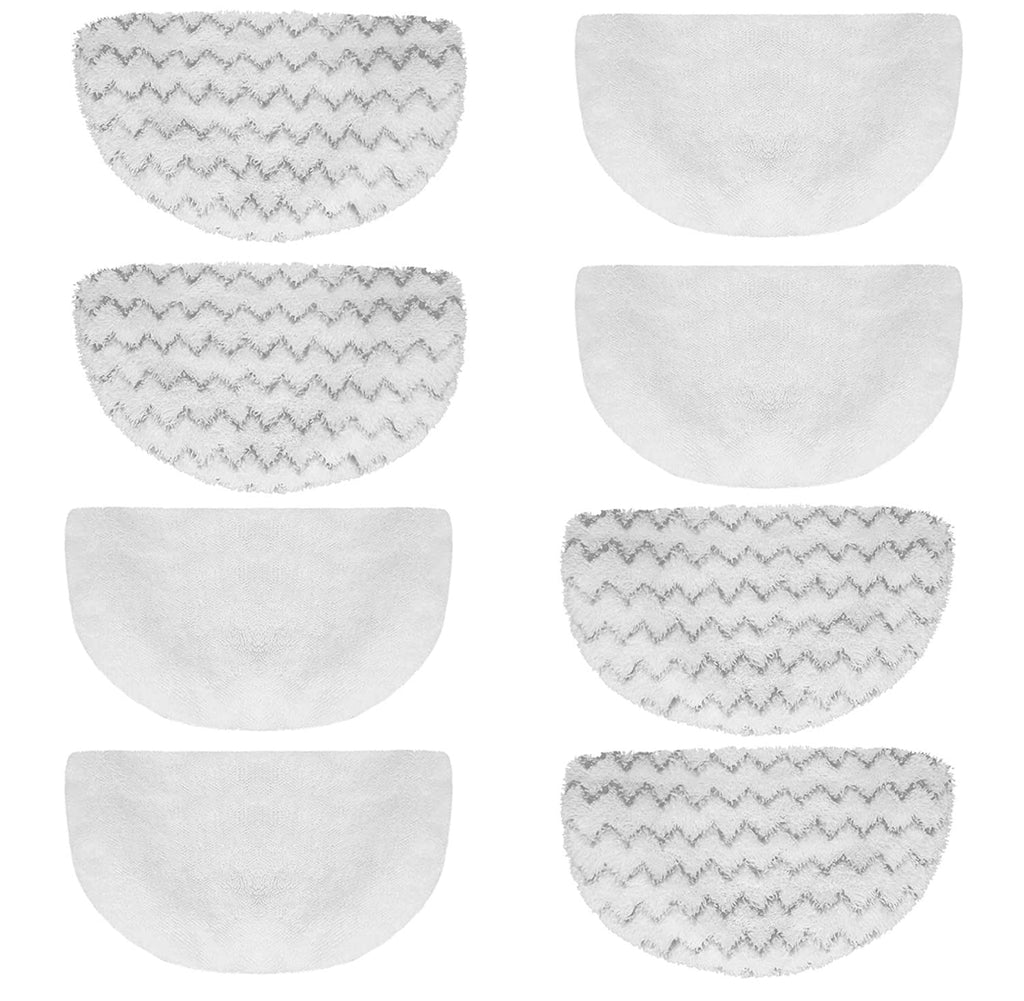 8 packs Steam Mop Pads Compatible with Bissell Powerfresh 1940 1806 1544 1440 Series, Compatible with Model 19402 19404 19408 19409 1940A 1940F 1940Q 1940T 1940W 2075A 2685A, Microfiber Mopping & Scrubbing Replacement Pads, Reusable, Washable
