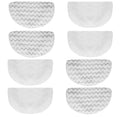 8 packs Steam Mop Pads Compatible with Bissell Powerfresh 1940 1806 1544 1440 Series, Compatible with Model 19402 19404 19408 19409 1940A 1940F 1940Q 1940T 1940W 2075A 2685A, Microfiber Mopping & Scrubbing Replacement Pads, Reusable, Washable