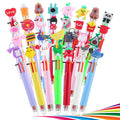 30 Pack Multicolor Pen in One Easter Party Favors 6-in-1 Fun Pens 6 Colors Cute Pens Easter Classroom Gifts Retractable Ballpoint Pen for Birthday Gifts, Student Rewards, Class Prizes