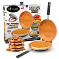 Gotham Steel Pancake Bonanza Pancake Maker, 2-Sided Nonstick Pancake Pan, Crepe Maker, Egg Pan, for Perfect Pancakes Eggs Crepes, Long Lasting Nonstick, Even Heating, Dishwasher Safe, 100% Toxin Free