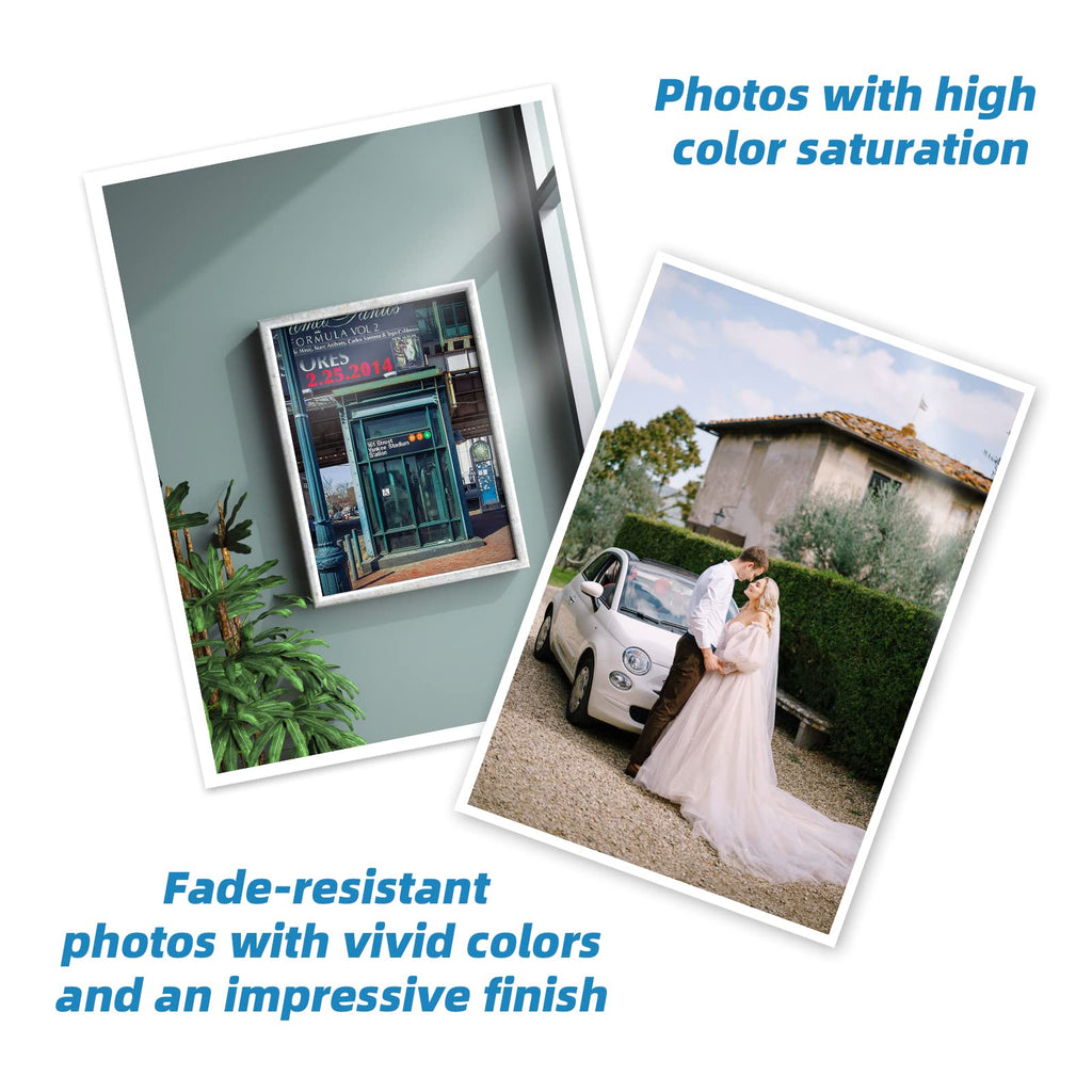Uinkit 100 Sheets Brochure Paper Glossy Double Sided 8.5x11 Inkjet 37lb 140gsm Dye Ink Thin Photo Picture Flyer Calendar Magazine CD Cover Letter
