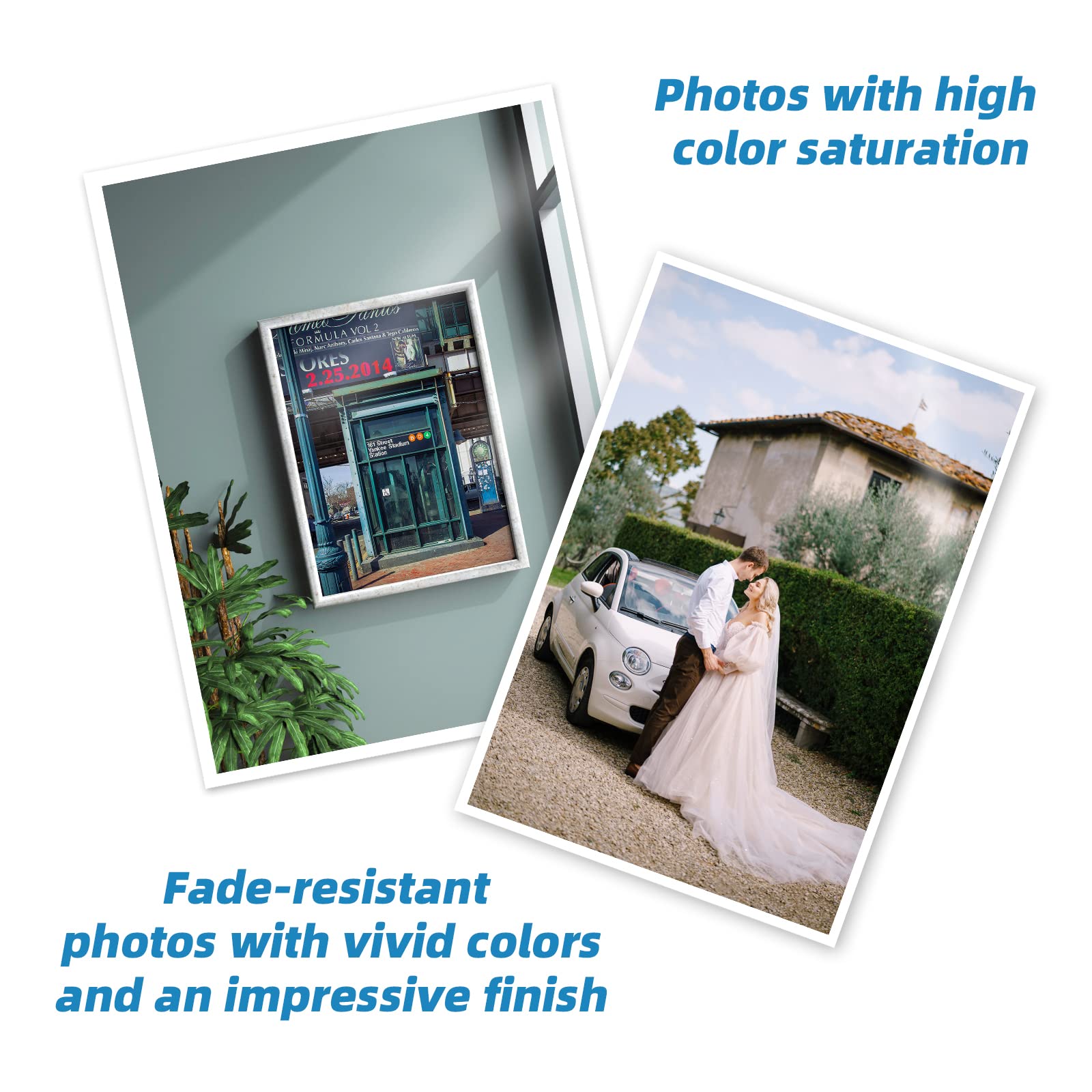 Uinkit 100 Sheets Double Sided Photo Paper 11x17 Glossy 54lb Inkjet 200gsm Obituary Bulletin Gallery Show Obituaries A3 Size 11 x 17 inch for Inkjet Printer Printing