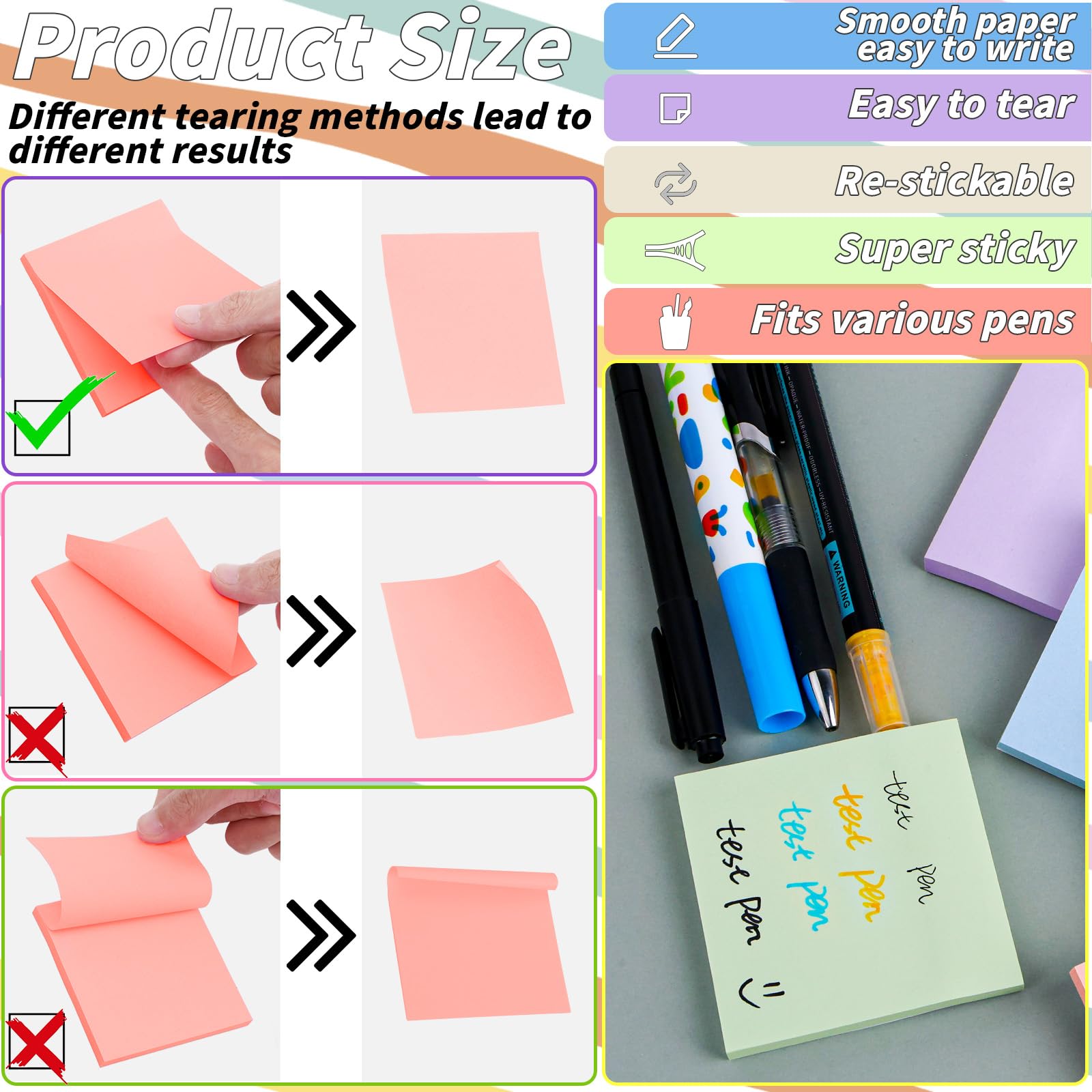 35 Pack Sticky Notes Bulk 3 x 3 In Self Stick Notes Pads Colorful Posted Note in 5 Morandi Pastel Colors Adhesive Paper Memo 75 Sheets/Pad Easy to Post for Office Home School Notebook Wall Door Window
