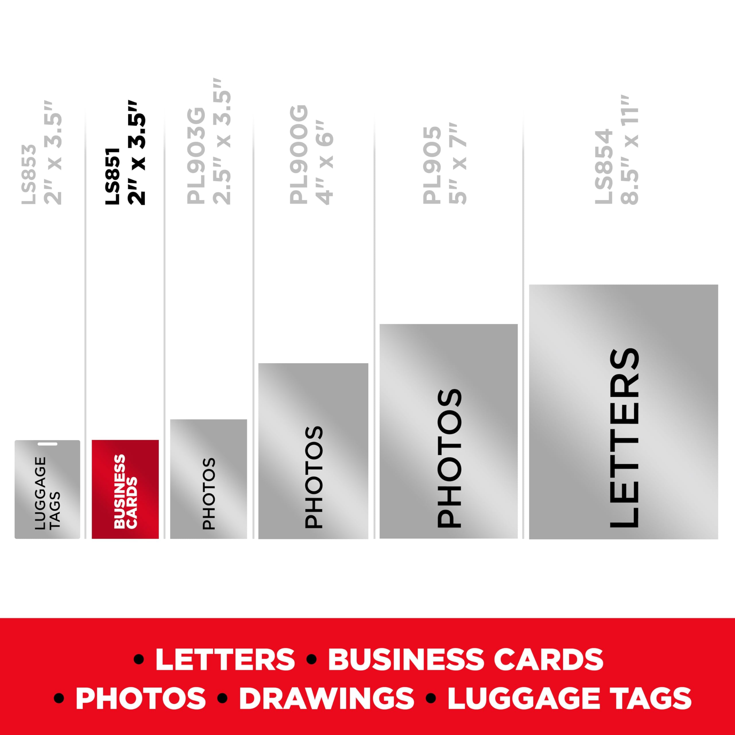 Scotch Self-Sealing Laminating Pouches, 9.5 mil, 2 7/16 x 3 7/8, Business Card Size, Pack of 25