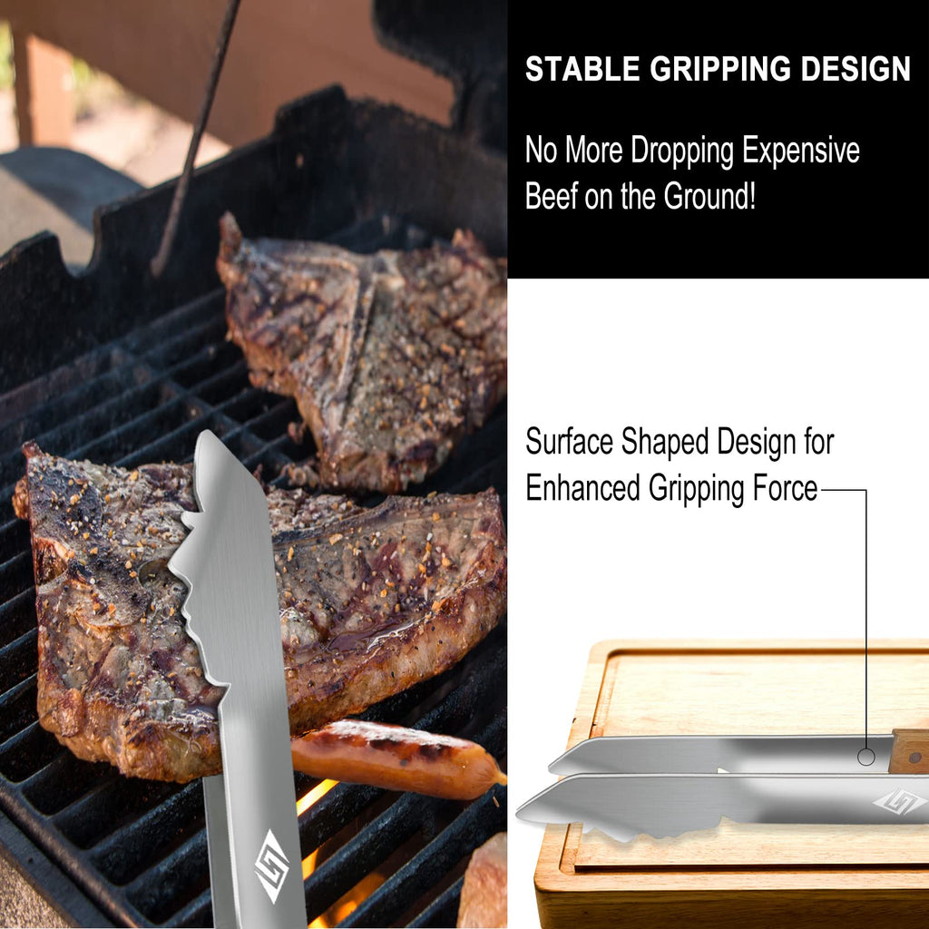 BBQ Accessories for Grill,BBQ Tongs for Charcoal Gas Grill,17 Inch Barbecue Tools, Dad Gifts, Gifts for Men, Dad, Husband